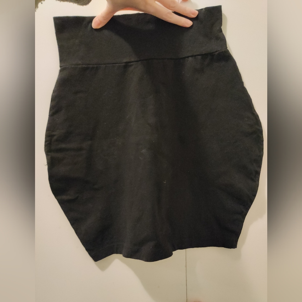Black High-Waisted Mini Skirt